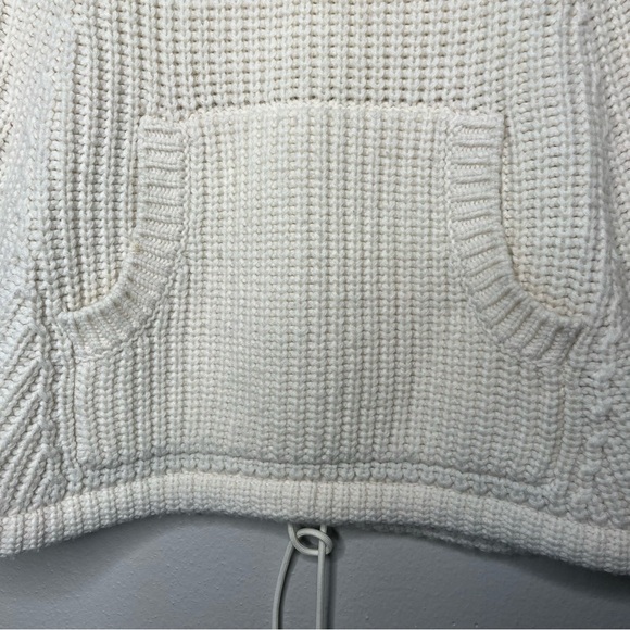 J. Crew Women Sweater XS Merino Wool Chunky Knit Oversized Turtleneck Pocket - Picture 9 of 10